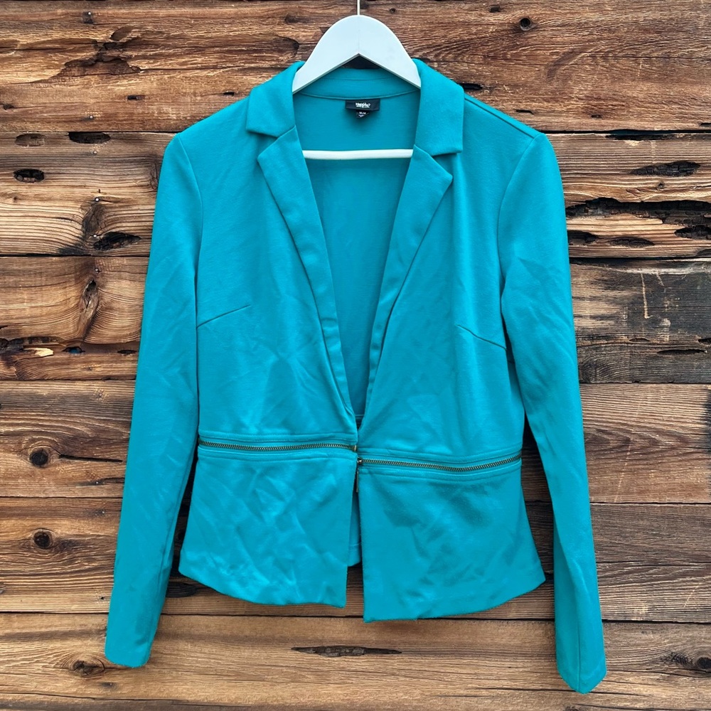 MOSSIMO | Teal Turquoise Blazer Suit Jacket M